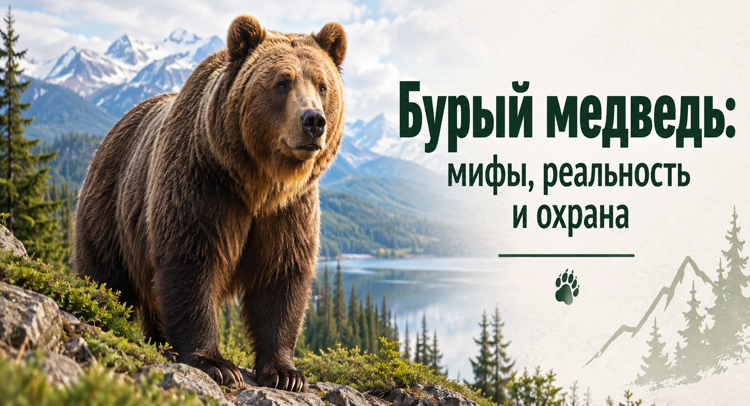 Хранитель тайги: самое важное о буром медведе